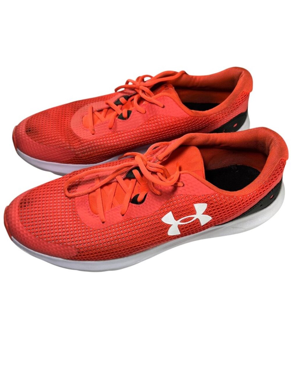 Under Armour Mens Surge 3 Red White Sneakers Running Shoes Size 14